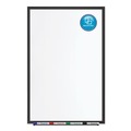 White Boards | Quartet 2544B Classic Series 48 in. x 36 in. Porcelain Magnetic Dry Erase Board - White Surface/Black Aluminum Frame image number 4