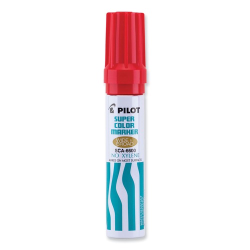 Pens | Pilot 45300 Jumbo Refillable Broad Chisel Tip Permanent Marker - Red image number 0