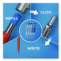 Pens | Parker 1953170 0.5 mm Fine Jotter Retractable Ballpoint Pen - Blue Ink, Stainless Steel Barrel image number 3