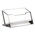 Desktop Organizers | Kantek AD-30 4.1 x 1.9 x 2.1 Acrylic Business Card Holder, Holds 80 Cards - Clear image number 1