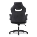 Office Chairs | Basyx BSXVST911 9-One-One High-Back Racing Style Chair with Flip-Up Arms and 225-lb. Capacity - Black/Gray image number 3