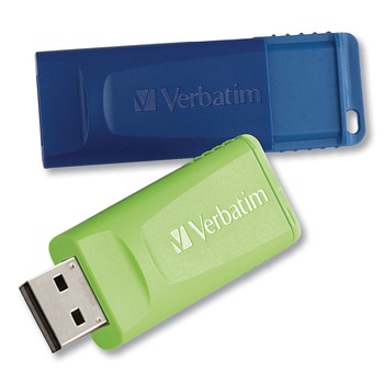 Verbatim 99812 Store 'n' Go 64 GB USB Flash Drive - Assorted Colors (2/Pack)