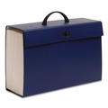 File Folders | Smead 70806 16.63 in. Expansion 2/5-Cut Tabs Expanding 19-Section File Box - Legal Size/Blue image number 1