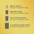 Trash & Waste Bins | Glad 78361 ForceFlex 24 in. x 27.38 in. 13 Gallon Kitchen Drawstring Trash Bags - White Fresh Clean Scent (240/Carton) image number 10
