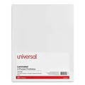 Report Covers & Pocket Folders | Universal UNV56417 2-Pocket 11 in. x 8-1/2 in. Laminated Cardboard Paper Portfolios - White (25/Pack) image number 0