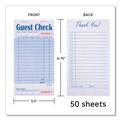 Notebooks & Pads | AmerCareRoyal GC3632-1 3.5 in. x 6.7 in. 15 Lines One-Part No Copies Guest Check Pad with Ruled Back (2500/Carton) image number 1
