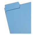 File Folders | Smead 11986 1/3-Cut Tabs Assorted Letter Size 0.75 in. Expansion SuperTab Colored File Folders - Blue (100/Box) image number 1