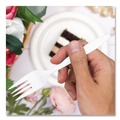 Cutlery | SOLO F6OW Style Setter Medium Weight Polypropylene Fork Cutlery - White (1000/Carton) image number 4