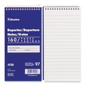 Clearance Center | Blueline AT8B 4 in. x 8 in. Medium/College Rule Reporters Note Pad - Blue Cover/80 White Sheets image number 1