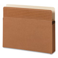 File Folders | Smead 73208 3.5 in. Expansion Letter Size Easy Grip Pockets - Redrope (25/Box) image number 0
