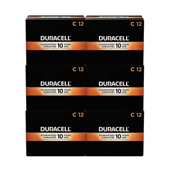 HOUSEHOLD BATTERIES | Duracell MN1400CT CopperTop Alkaline C Batteries (72/Carton)