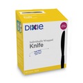Cutlery | Dixie KM5W540 Grab'N Go Wrapped Cutlery Knives - Black (90/Pack) image number 0