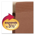 File Folders | Smead 73208 3.5 in. Expansion Letter Size Easy Grip Pockets - Redrope (25/Box) image number 2