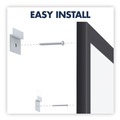 White Boards | Quartet S538B Classic Total Erase Black Aluminum Frame 96 in. x 48 in. Dry-Erase Board - White image number 7