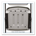 Office Chairs | Iceberg 64003 Rough n Ready 15.25 in. Seat Height Supports Up to 350 lbs. Commercial Folding Chair - Platinum Seat/Back, Black Base image number 6