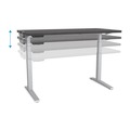  | Fellowes Mfg Co. 9649601 Levado 72 in. x 30 in. Laminated Table Top - Gray image number 3
