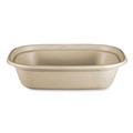 Food Trays, Containers, and Lids | World Centric CT-SC-U2-LFP 8.7 in. x 6.5 in. x 2.1 in. 32 oz. Paper Fiber Containers - Natural (400/Carton) image number 0