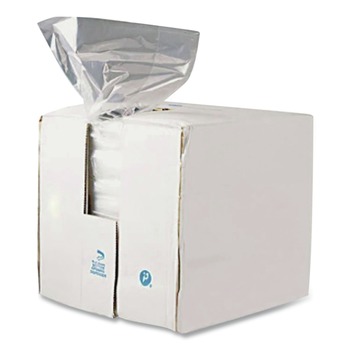 CLEANING CARTS | Inteplast Group PB080320M 0.8 mil. 8 in. x 20 in. Food Bags - Clear (1000/Carton)