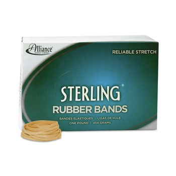 Alliance 24315 1 lbs. Box Size 31 0.03 in. Gauge Sterling Rubber Bands - Crepe (1-Box)