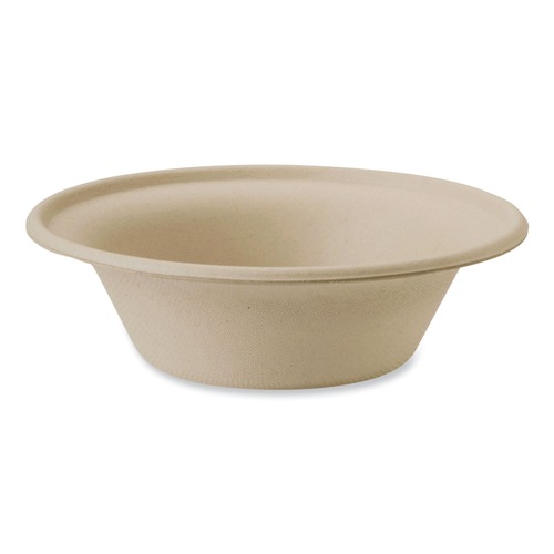 Bowls and Plates | World Centric BO-SC-U11-LFP 6 in. x 6 in. x 1.7 in. 11.5 oz. Paper Fiber Bowls - Natural (1000/Carton) image number 0
