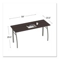 Office Desks & Workstations | Linea Italia LITTR742MOC Trento Line 59.13 in. x 23.63 in. x 29.5 in. Rectangular Desk - Mocha image number 4