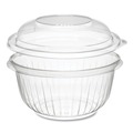 Bowls and Plates | Dart C16BCD 16 oz. PresentaBowls Plastic Bowl/Lid Combo-Paks - Clear (504/Carton) image number 3