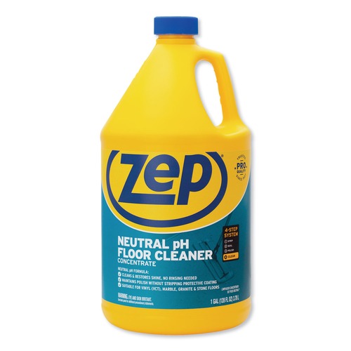 Cleaning & Janitorial Supplies | Zep Commercial ZUNEUT128 1 Gallon Bottle Neutral Floor Cleaner - Fresh Scent image number 0