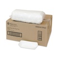 Food Trays, Containers, and Lids | Pactiv Corp. DDOGTPAC 7.04 x 1.75 x 1.43 Paperboard Boat Basket Hot Dog Tray with Perforations - White (1000/Carton) image number 0