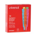 Highlighters | Universal UNV08867 Chisel Tip Desk Highlighters - Assorted Color (12/Set) image number 0