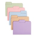 File Folders | Smead 11961 1/3-Cut Tabs Assorted Letter Size 0.75 in. Expansion SuperTab Colored File Folders -  Assorted (100/Box) image number 0