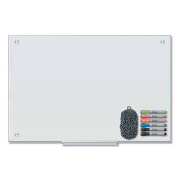 OFFICE AND OFFICE SUPPLIES | U Brands 3970U00-01 35 in. x 23 in. Magnetic Glass Dry Erase Board Value Pack - Frosted White