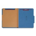File Folders | Smead 14032 6-Section Pressboard Top Tab Classification Folders with 6 SafeSHIELD Fasteners - Letter Size/Dark Blue (10/Box) image number 1