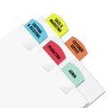 Dividers & Tabs | Redi-Tag B39020 1.13 in. Wide 1/5-Cut Inkjet Printable Index Tabs - Assorted Colors (375/Pack) image number 1
