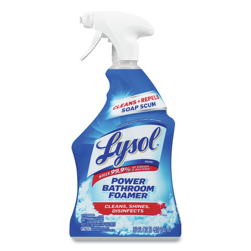 All-Purpose Cleaners | LYSOL Brand 19200-02699 32 oz. Spray Bottle Liquid Disinfectant Power Bathroom Foamer - Atlantic Fresh image number 0