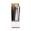 Filing Racks | Bankers Box 07223 4 in. x 9 in. x 11.5 in. Corrugated Cardboard Magazine File - Wood Grain (12/Carton) image number 3