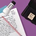 Back to School Sale | Carter's 21448 2 oz. Bottle Neat-Flo Stamp Pad Inker - Black image number 2