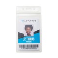 Label & Badge Holders | Advantus 75524 2.68 in. x 5 in. Holder 2.38 in. x 3.75 in. Insert Vertical Resealable ID Badge Holders - Transparent Frost (50/Pack) image number 4