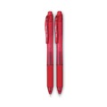 Pens | Pentel BLN105-B Fine 0.5 mm EnerGel-X Retractable Gel Pen - Red Ink, Translucent Red/Red Barrel (1-Dozen) image number 1