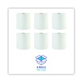 Paper Towels and Napkins | Boardwalk 8122 8 in. x 800 ft. 1-Ply Hardwound Paper Towels - White (6/Carton) image number 4