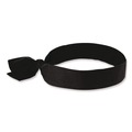 Safety & First Aid | Ergodyne 12332 Chill-Its 6700 One Size Fits Most Cooling Bandana Polymer Tie Headband - Black image number 0
