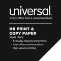 Cover & Cardstock | Universal UNV91200PLT 8.5 in. x 11 in. 20 lbs. Bond Weight High-Bright Multipurpose Paper - White (1-Pallet) image number 4