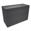 Office Filing Cabinets & Shelves | HON H792.L.S Brigade 700 Series Two-Drawer 42 in. x 18 in. x 28 in. Lateral File Cabinet - Charcoal image number 2