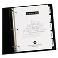 Binders | Avery 11511 11 in. x 8.5 in. 5-Tab 3-Hole Punched Customizable Print-On Dividers - White (5/Pack) image number 1