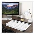 Bulletin Boards | AT-A-GLANCE SK22-00 12-Month (Jan to Dec): 2025 22 in. x 17 in. Monthly Refillable Desk Pad - White Sheets, Black Binding/Black Corners image number 3