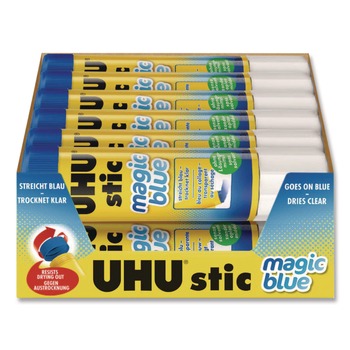  | Staedtler 9U 99602  02 Glue Stick, 21 g, Applies Blue, Dries Clear, 12/Pack