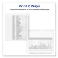 Dividers & Tabs | Avery 11166 Ready Index 11 in. x 9.25 in. 26-Tab Customizable TOC A to Z Tab Dividers - Black/White (1-Set) image number 4