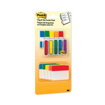 STICKY NOTES AND POST ITS | Post-it 686-XLP Flags and Tabs Combo Pack - Assorted Primary Colors (230/Pack)