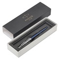 Pens | Parker 1953186 1 mm Medium Jotter Retractable Ballpoint Pen - Blue Ink, Royal Blue/Chrome Barrel image number 1