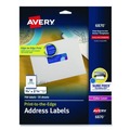 Just Launched | Avery 06870 Print-to-the-Edge 3/4 in. x 2-1/4 in. Return Address Labels - White (750/Pack) image number 0