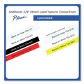Labels | Brother P-Touch TZES621 0.35 in. x 26.2 ft. TZe Laminated Removable Label Tapes - Black on Yellow image number 5